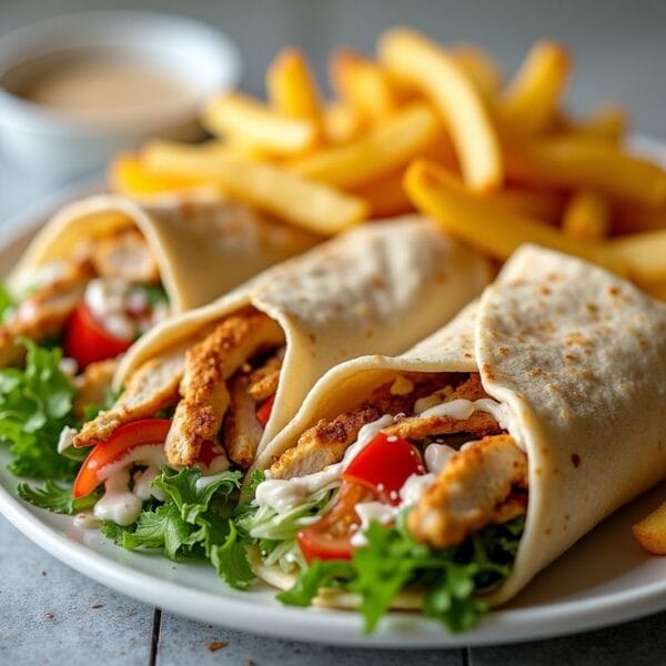 Crispy Paneer Wrap + Coke + French Fries