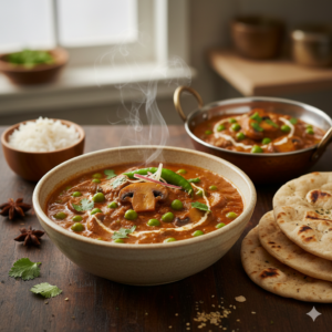 Mushroom Mutter Masala