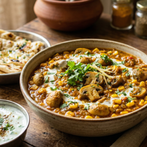 Mushroom Corn Masala