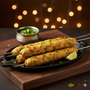 Paneer Seekh kabab